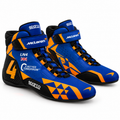 2019 McLaren LN4 Kart Racing Shoes – Blue & Orange Motorsport Boots(PKG-ML004)