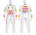 Red Bull Honda Inspired F1 Racing Suit – Custom White 600D Cordura Race Suit