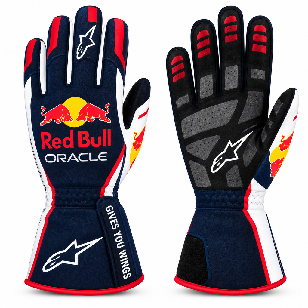 Red Bull Oracle Racing Gloves Kart Racing & Motorsport(PKG-003)