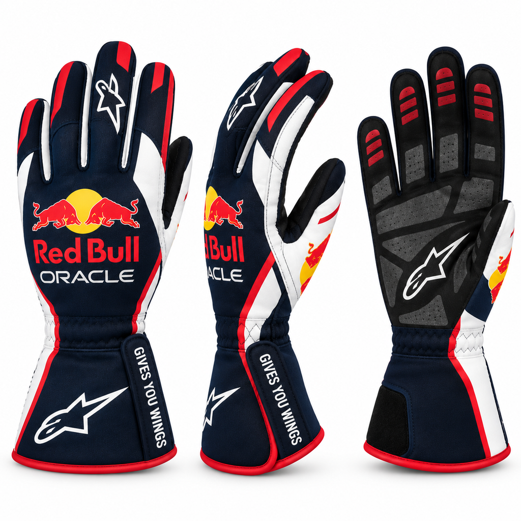 Red Bull Oracle Racing Gloves Kart Racing & Motorsport(PKG-003)