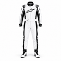 Alpine star White & Black Kart Racing Suit | Professional Go Kart Racing Suit