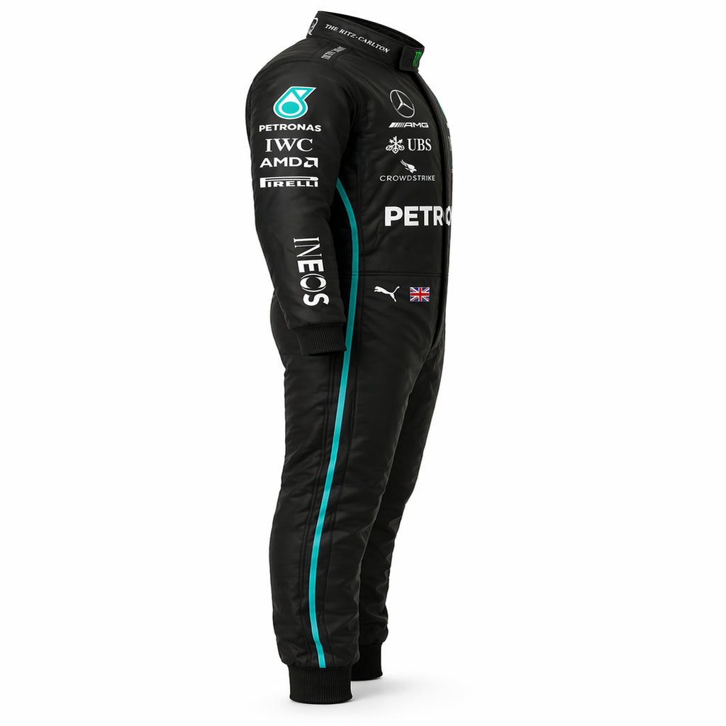 Lewis 44 Mercedes AMG Petronas Racing Suit, Custom Kart Racing Suit, Professional Racing Jumpsuit