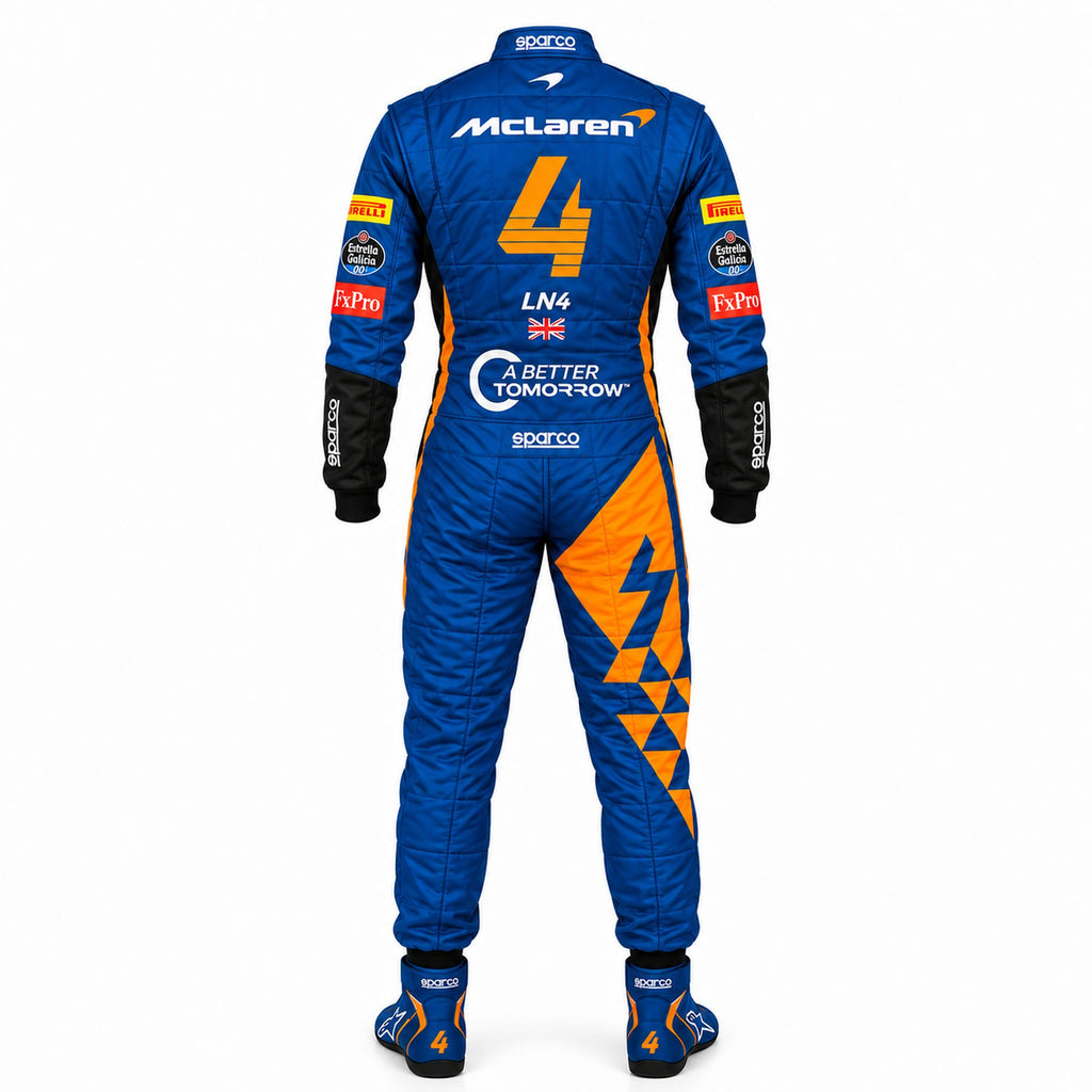 Lando Norris 2019 Racing Suit | McLaren Renault  Go Kart Suit | Custom Motorsport Driver Suit | Professional Karting Racewear