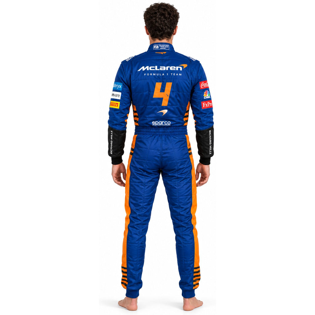 Lando Norris 2024 Racing Suit | McLaren F1 Go Kart Suit | Custom Motorsport Driver Suit | Professional Karting Racewear(PKG-ML005)