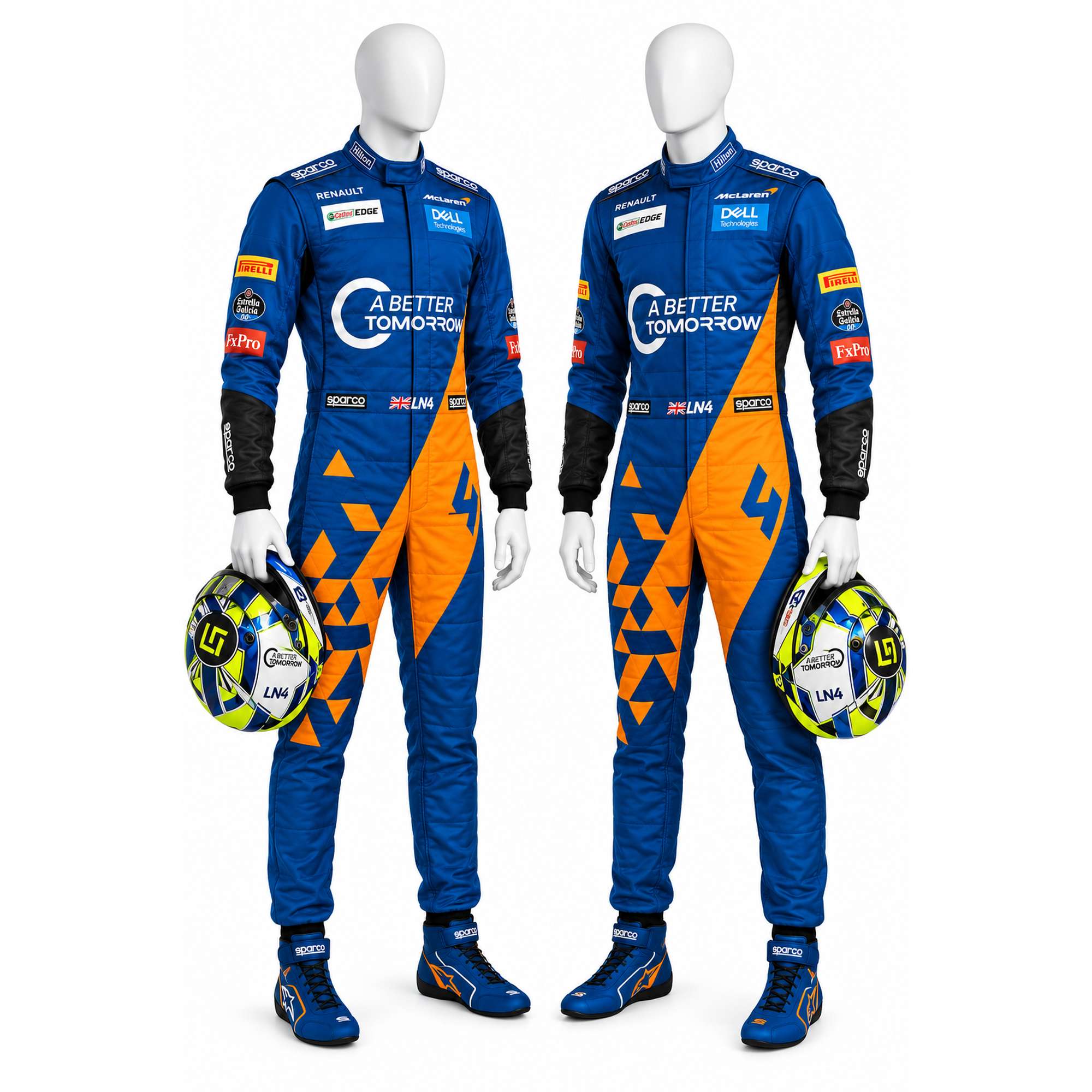 Lando Norris 2019 Racing Suit | McLaren Renault  Go Kart Suit | Custom Motorsport Driver Suit | Professional Karting Racewear