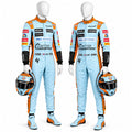 Lando Norris 2021 Monaco Racing Suit | McLaren Gulf  Go Kart Suit | Custom Motorsport Driver Suit | Professional Karting Racewear