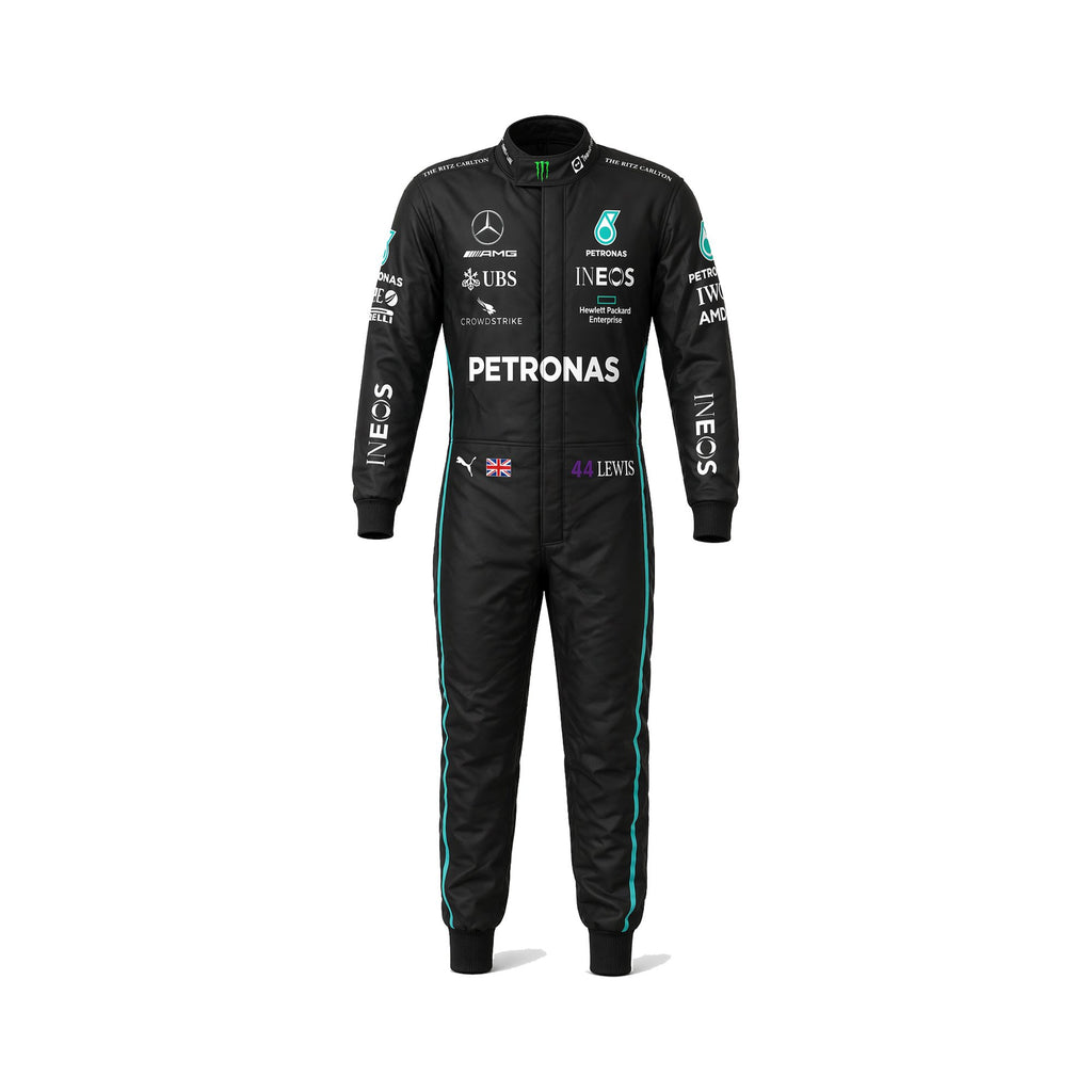 Lewis 44 Mercedes AMG Petronas Racing Suit, Custom Kart Racing Suit, Professional Racing Jumpsuit