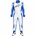 Blue White Go Kart Racing Suit | Custom Karting Racewear | Adult Motorsport Overall | Cordura D600