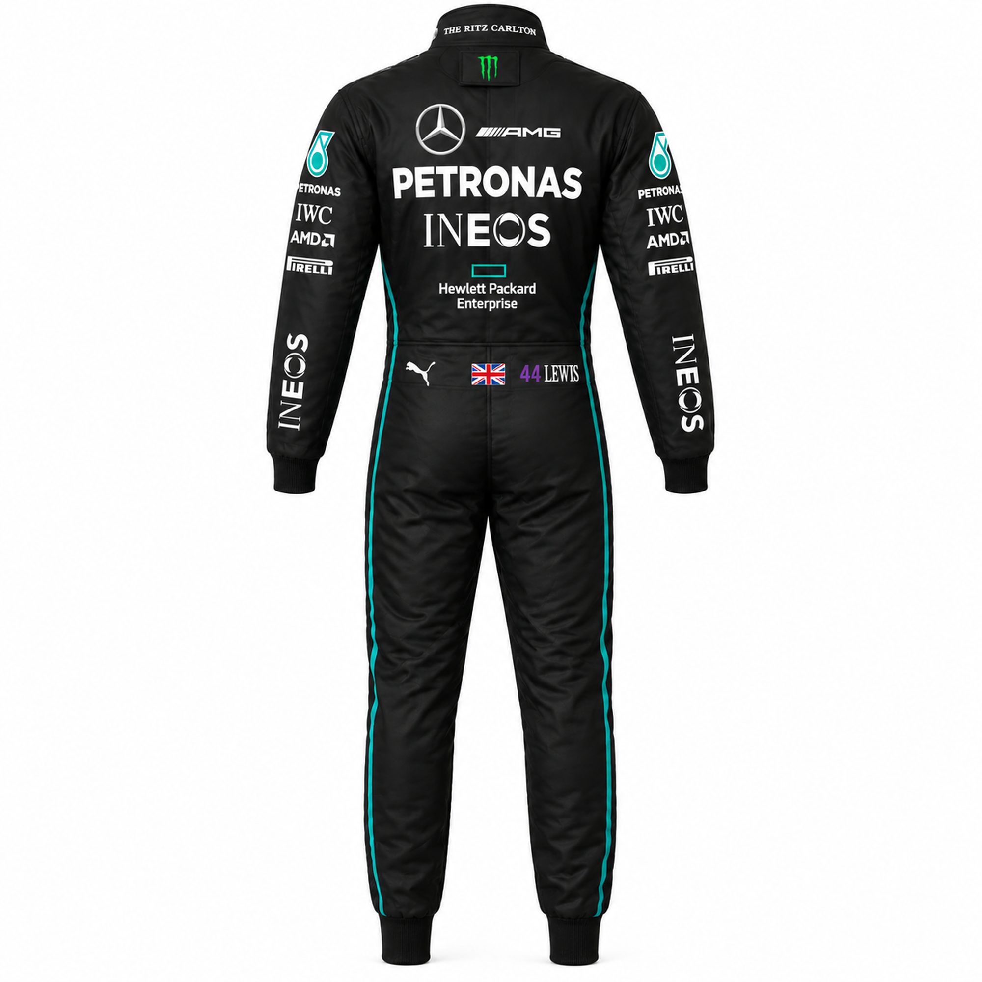 Lewis 44 Mercedes AMG Petronas Racing Suit, Custom Kart Racing Suit, Professional Racing Jumpsuit