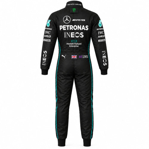 Lewis 44 Mercedes AMG Petronas Racing Suit, Custom Kart Racing Suit, Professional Racing Jumpsuit