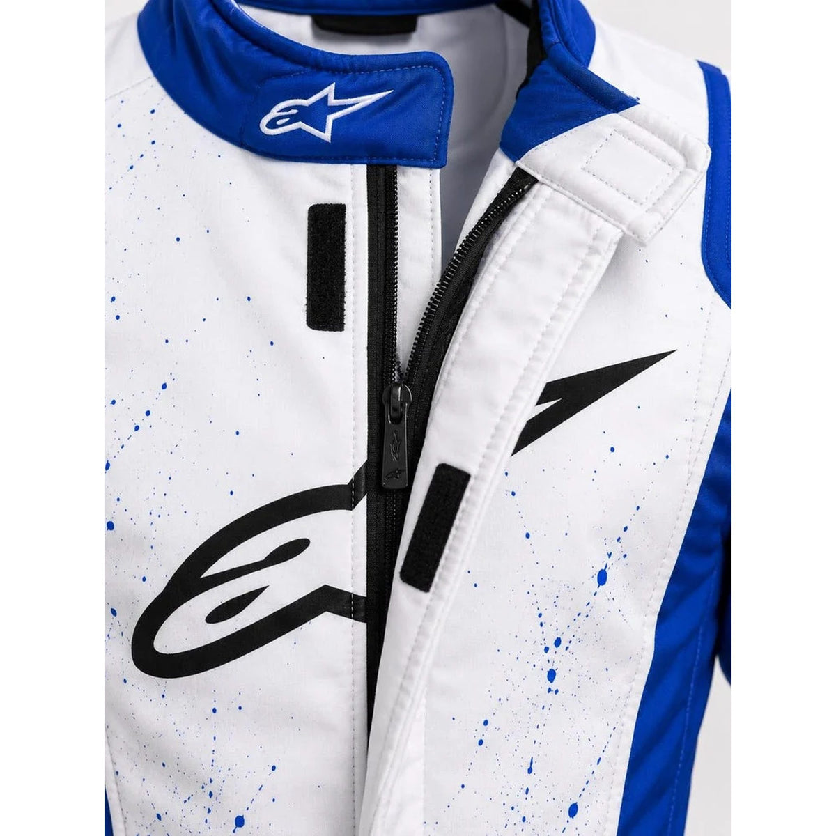 Blue White Go Kart Racing Suit | Custom Karting Racewear | Adult Motorsport Overall | Cordura D600