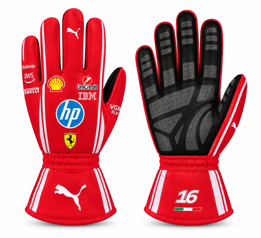 Ferrari HP Kart Racing Gloves Kart Racing & Motorsport(PKG-FR001)