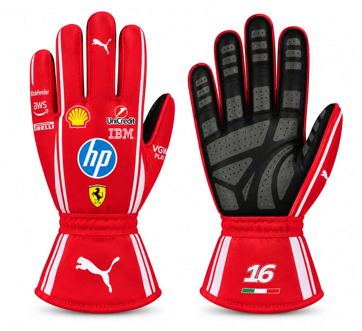 Ferrari HP Kart Racing Gloves Kart Racing & Motorsport(PKG-FR001)