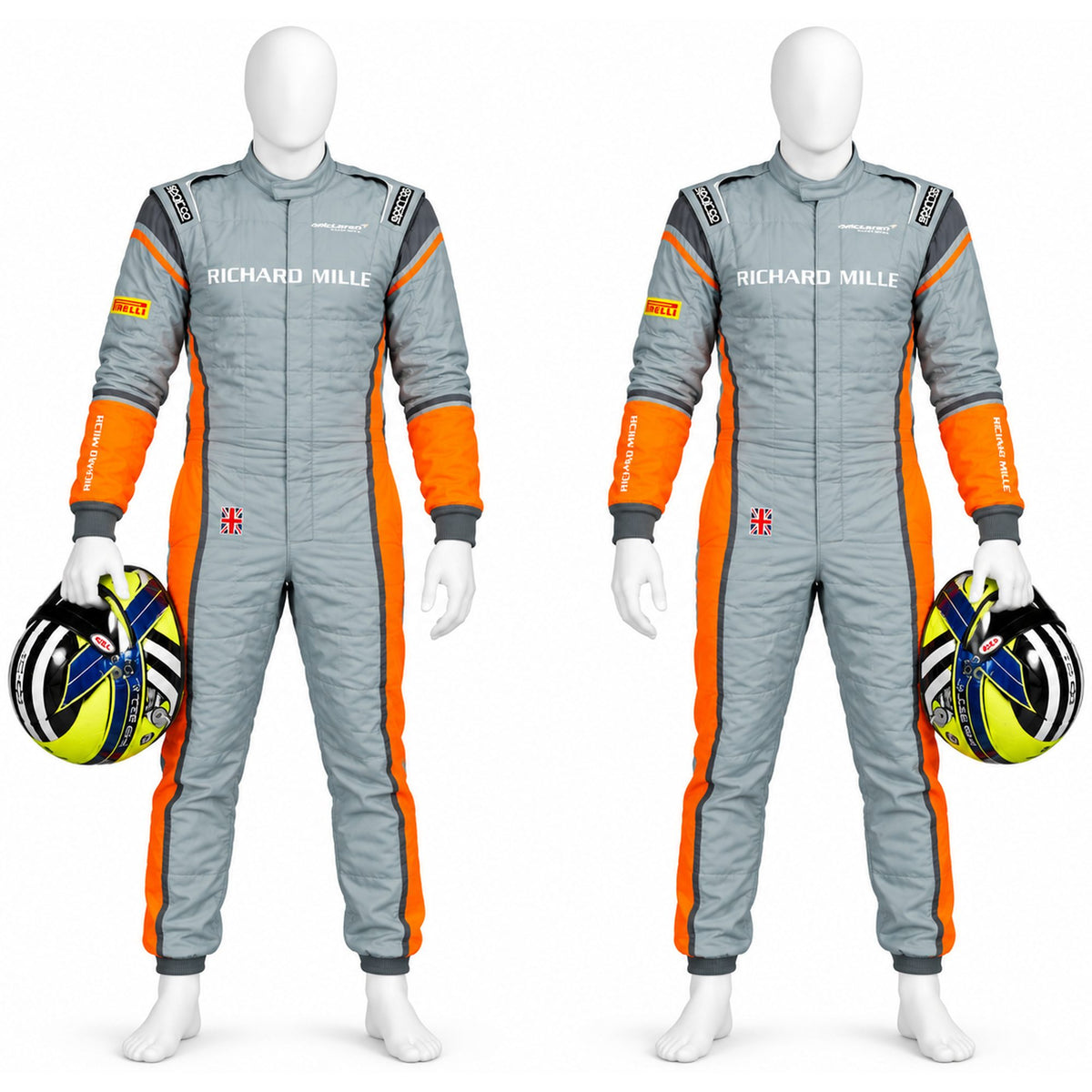 Lando Norris McLaren Richard Mille Racing Suit | Custom Go Kart Suit | Motorsport Driver Suit | Professional Karting Racewear | 600D Cordura(PKG-ML007))