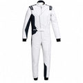Sparco White Black Kart Racing Suit, Professional Go Kart Suit, Custom Motorsport Driver Suit, Racing Jumpsuit, 600D Cordura Racewear